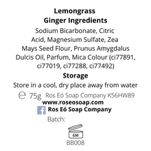 Load image into Gallery viewer, Lemongrass &amp; Ginger Bath Bomb
